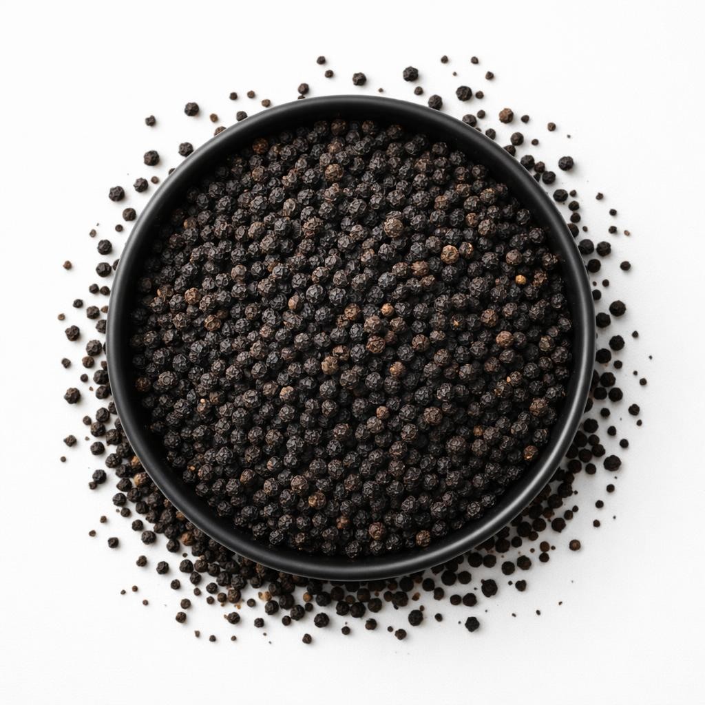 Pfeffer schwarz ganz 1A