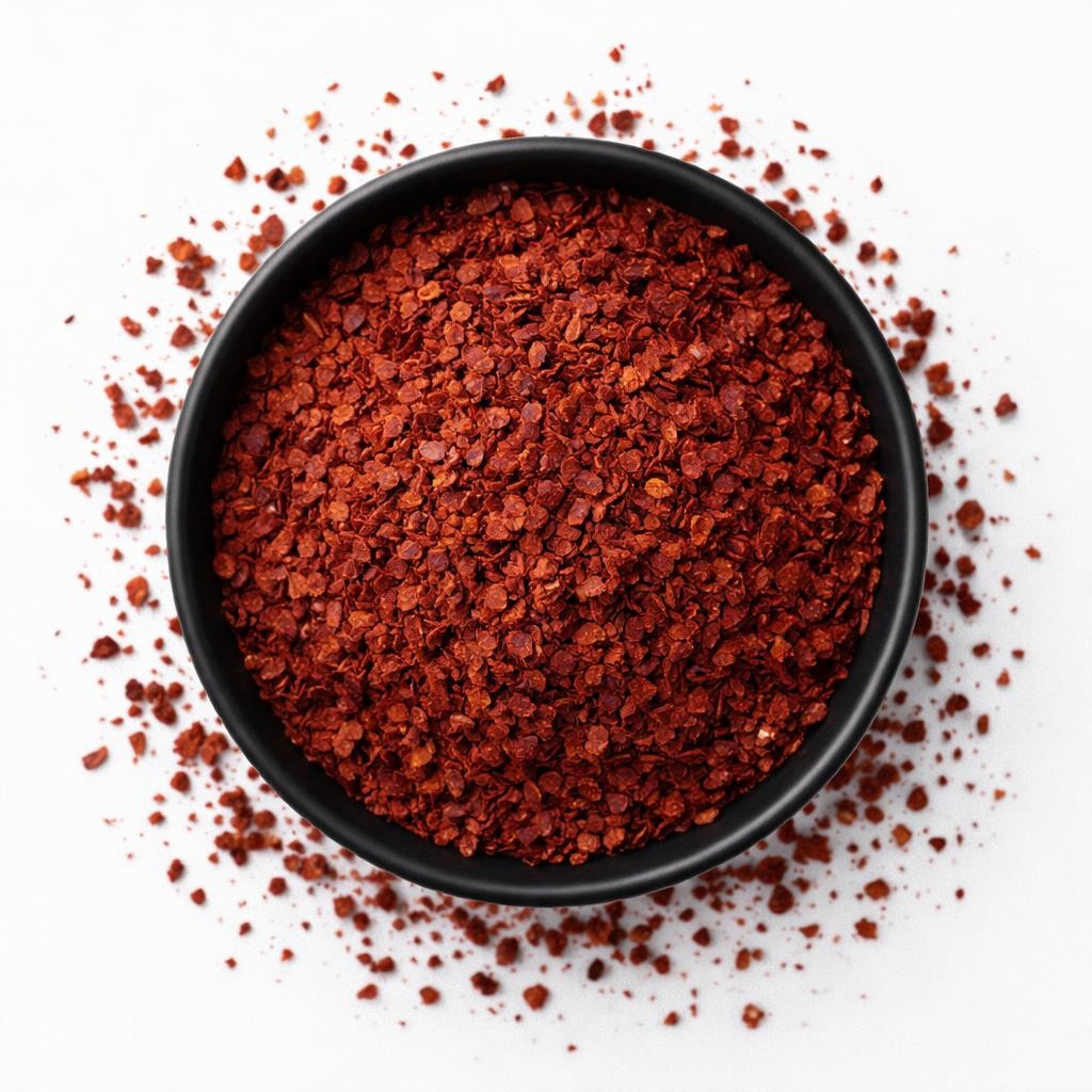 Bio Paprikaflocken rot 9x9mm