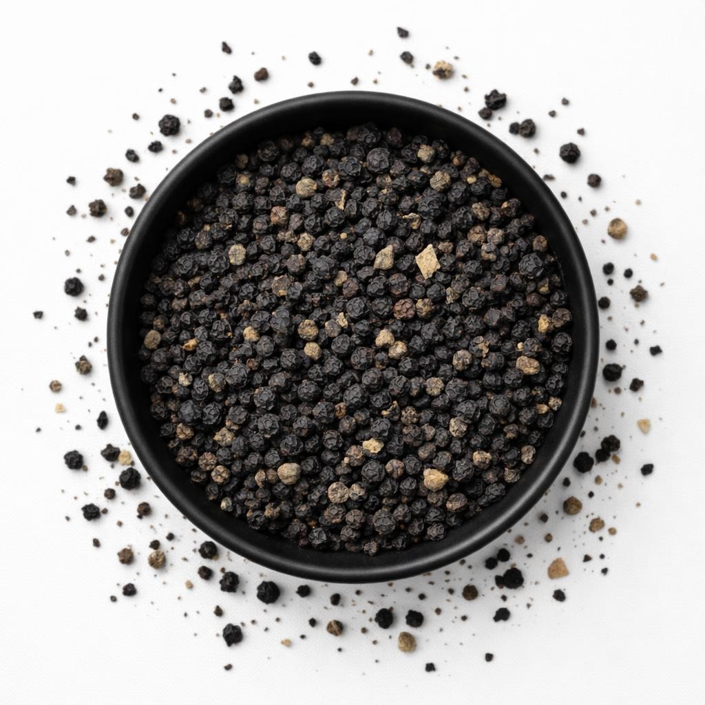 Bio Pfeffer schwarz Nr. 12 gewalzt