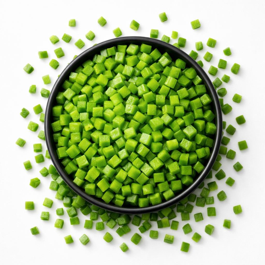 Paprikawürfel grün 9x9mm